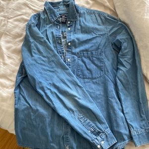 Jean button-down